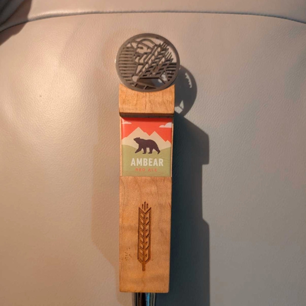 Cameron's Ambear Red Ale Tap Handle